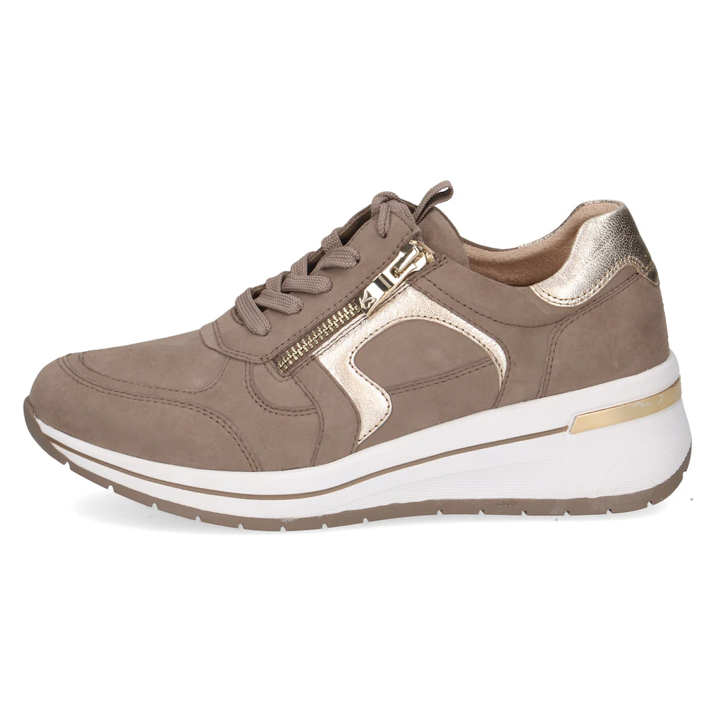 Caprice Keilsneaker Freizeitschuh Halbschuh Schnürschuh mit Kontrastbesatz Weite H online bestellen im Angebot
