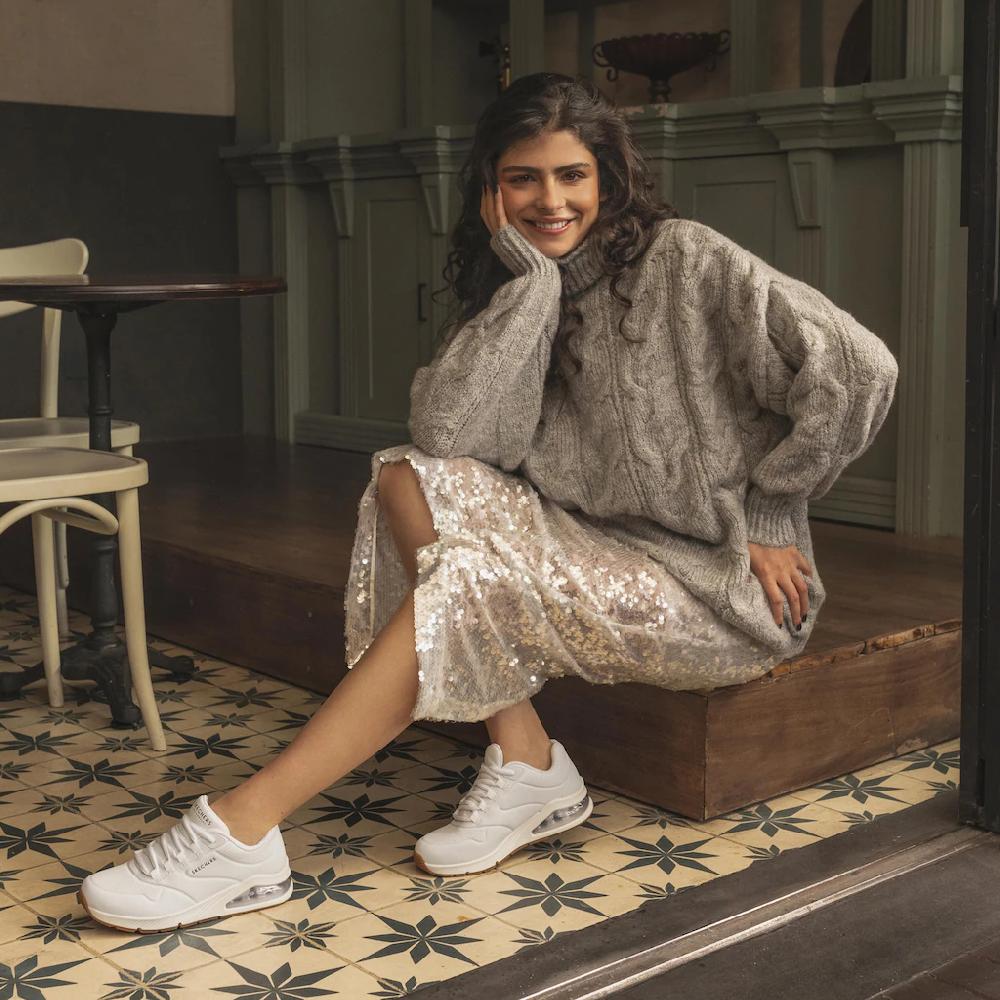 Skechers Sneaker »UNO 2-AIR AROUND YOU« mit Skech-Air Luftkammern Freizeitschuh Halbschuh Schnürschuh online kaufen Günstiger Verkauf