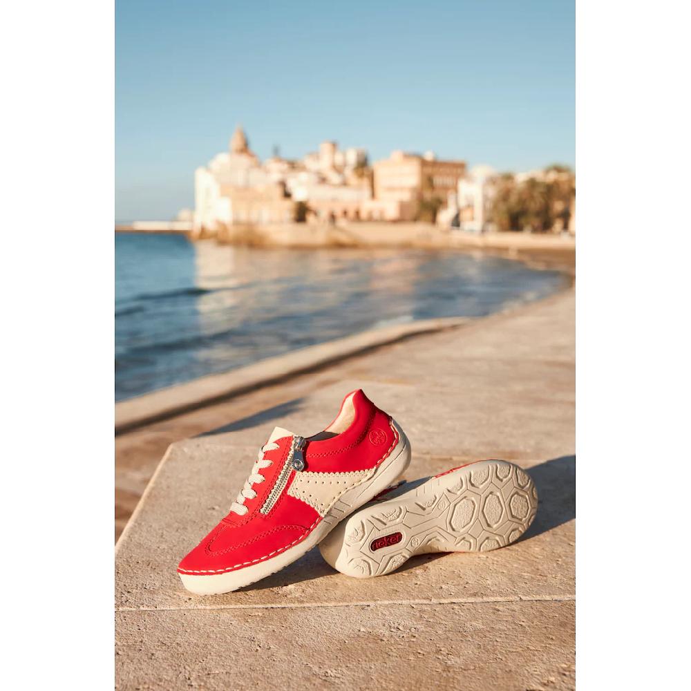 Rieker Sneaker Halbschuh Freizeitschuh Schnürschuh mit Reißverschluss online bestellen Meist gekauft