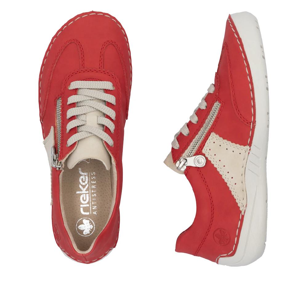 Rieker Sneaker Halbschuh Freizeitschuh Schnürschuh mit Reißverschluss online bestellen Meist gekauft