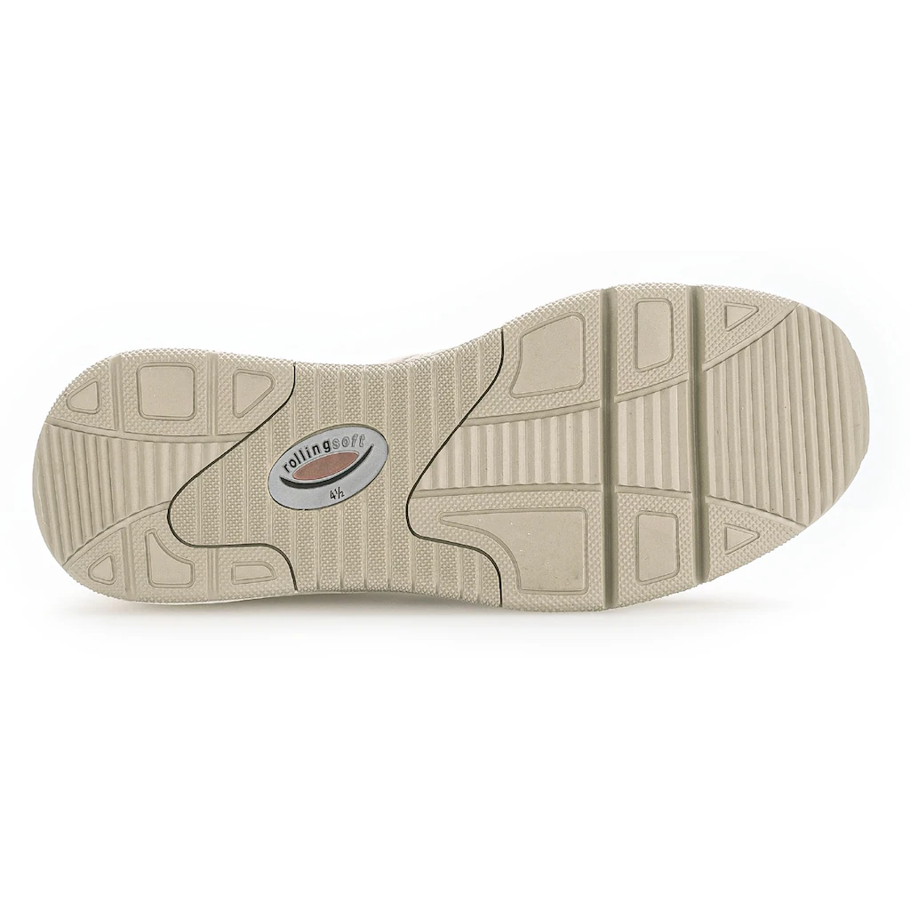 Gabor Rollingsoft Keilsneaker Freizeitschuh Halbschuh Schnürschuh Logoschriftzug an der Ferse kaufen Flash Sale