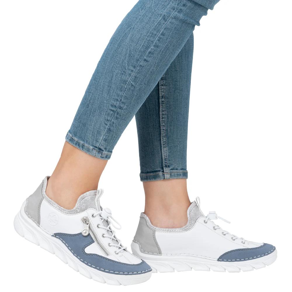 Rieker Slip-On Sneaker Slipper Freizeitschuh mit kontrastfarbenen Besätzen online kaufen Online Shopping