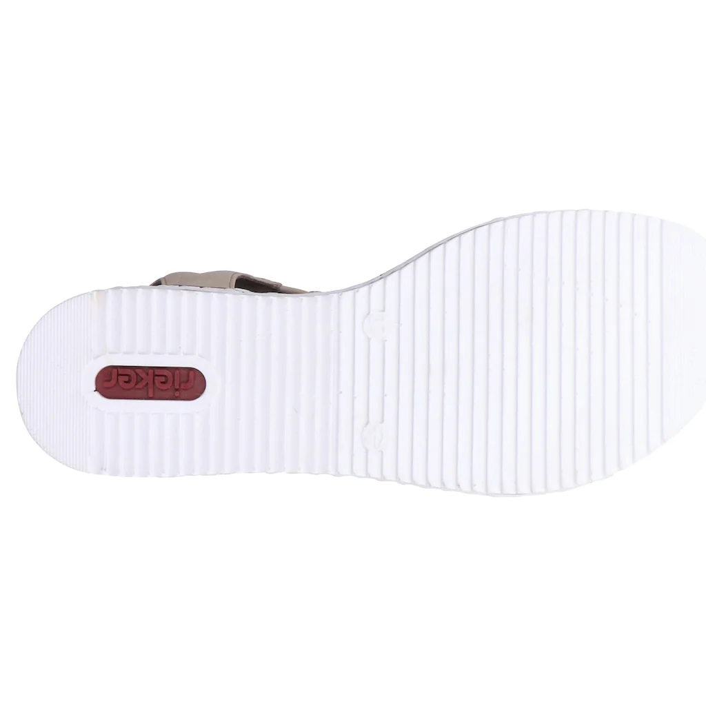 Rieker Sandale Sommerschuh Sandalette Keilabsatz in geflochtenem Look online kaufen Neueste Mode