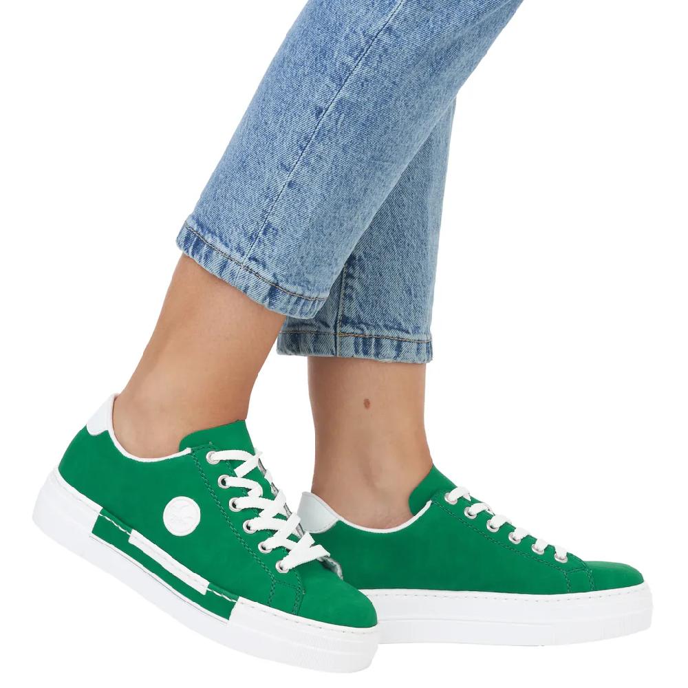 Rieker Sneaker Freizeitschuh Halbschuh Schnürschuh mit Plateausohle kaufen Online Outlet