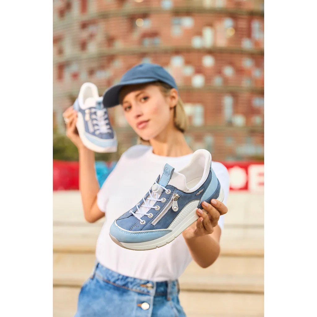 Rieker Slip-On Sneaker Schlupfschuh Halbschuh Freizeitschuh mit weichem Schaftrand kaufen Blitzangebot