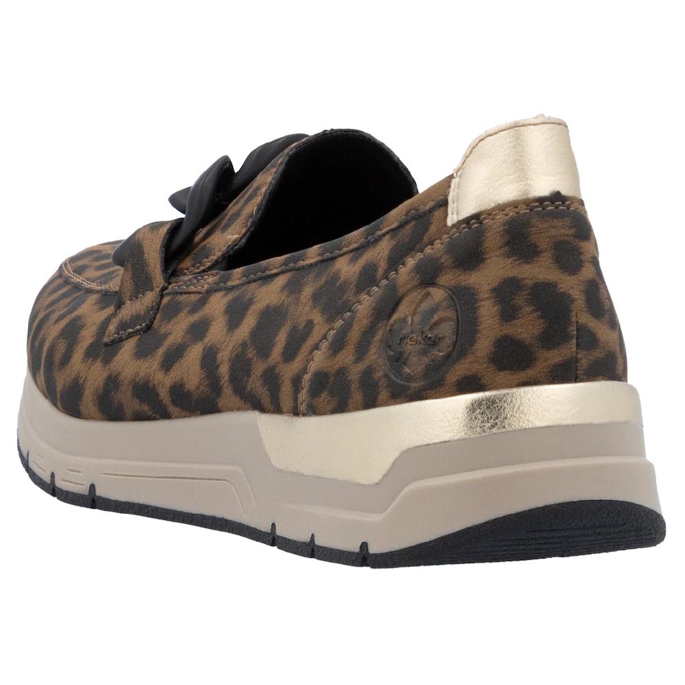 Rieker Loafer Slipper Slip-on Sneaker Halbschuh mit modischer Zierkette bestellen Tiefpreis