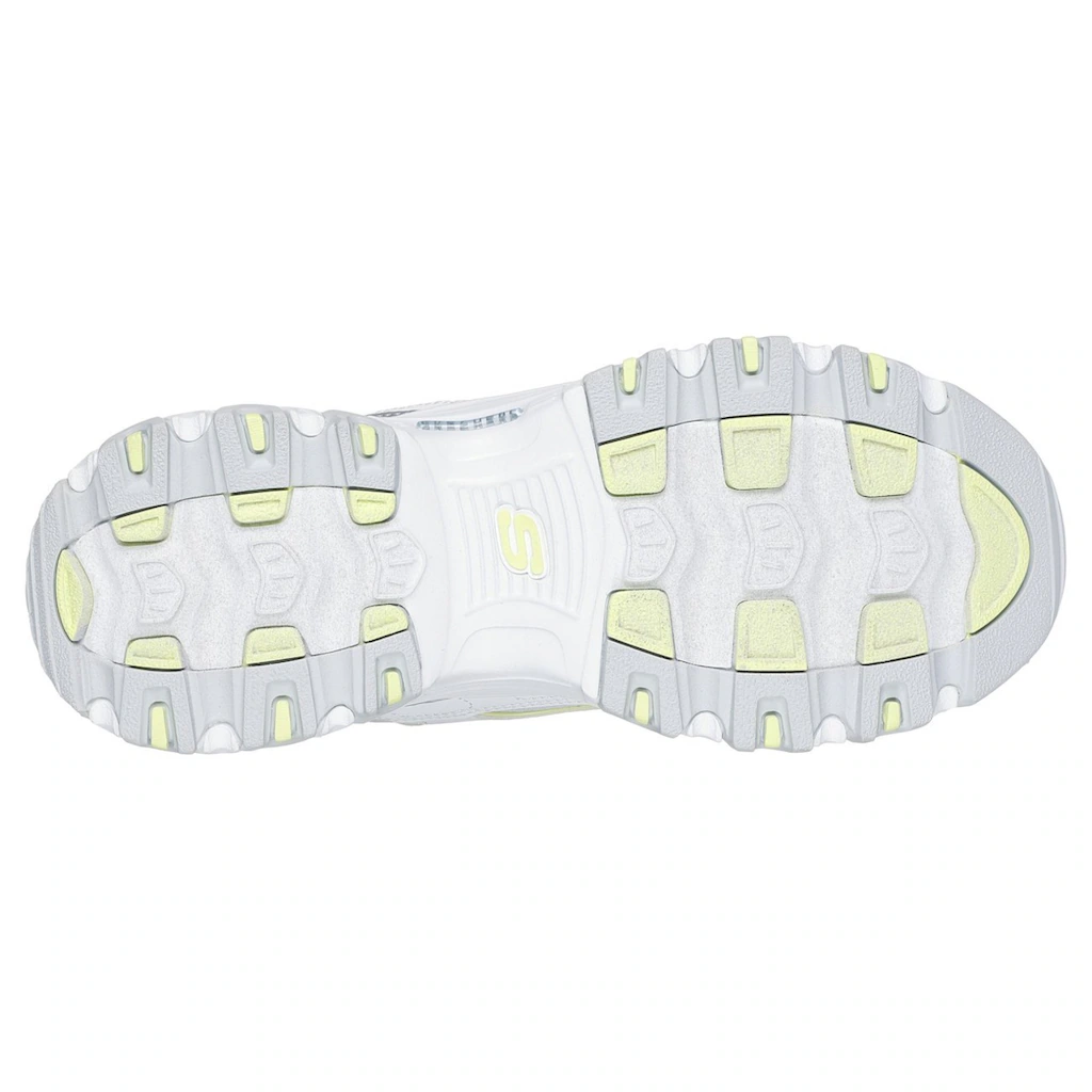 Skechers Sneaker »D'LITES-CHROMATIC« Plateausneaker Schnürschuh mit Metallic Einsätzen bestellen Sonderangebot der Fabrik