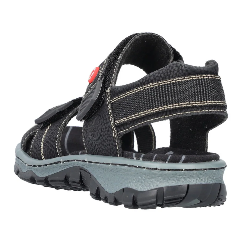 Rieker Sandale Sommerschuh Outdoorschuh Keilabsatz in Trekking-Optik auf Raten Vierteljährliche Förderung