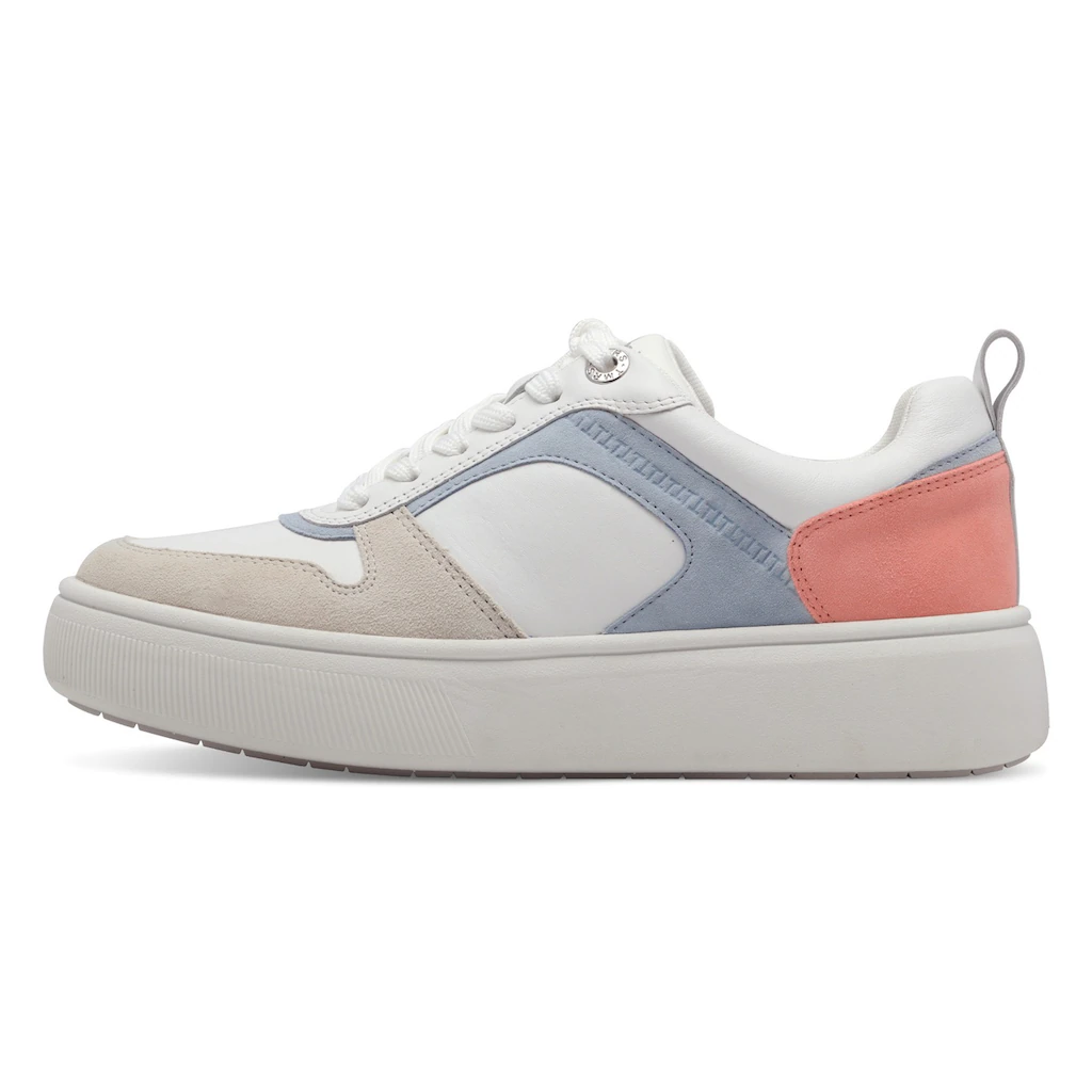 Tamaris Plateausneaker Freizeitschuh Halbschuh Schnürschuh mit Kontrastbesätzen online bestellen Fabrikverkauf