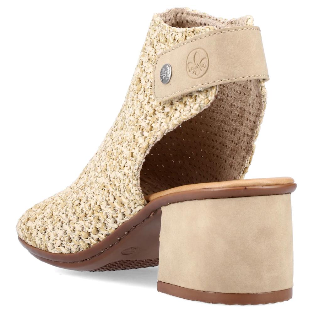 Rieker Sandalette Sommerschuh Sandalette Blockabsatz in modischer Flecht-Optik kaufen Kostenloser Versand