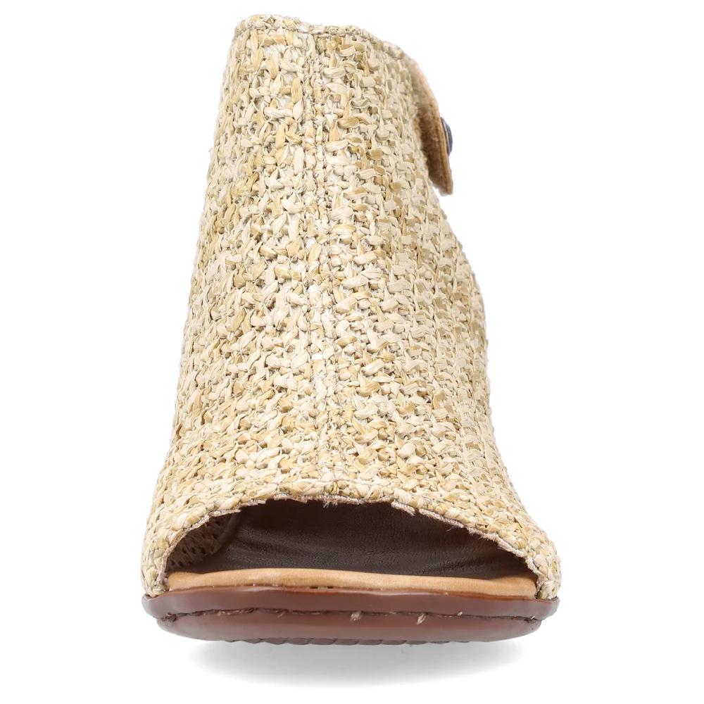 Rieker Sandalette Sommerschuh Sandalette Blockabsatz in modischer Flecht-Optik kaufen Kostenloser Versand