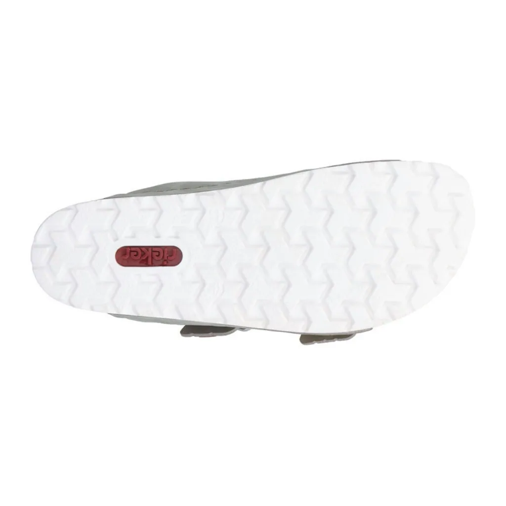 Rieker Pantolette Sommerschuh Schlappen mit verstellbaren Schnallen Fabrikpreis