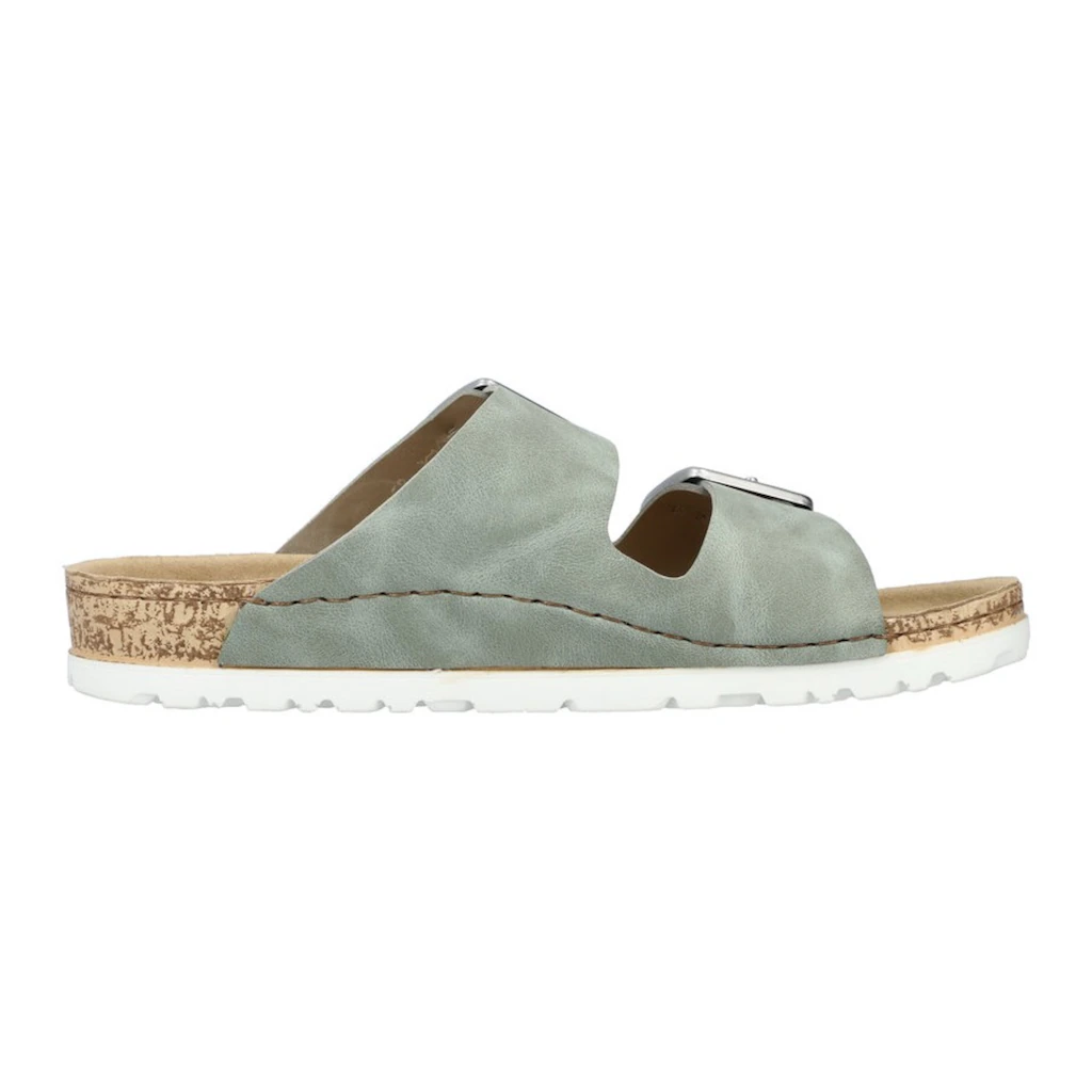 Rieker Pantolette Sommerschuh Schlappen mit verstellbaren Schnallen Fabrikpreis
