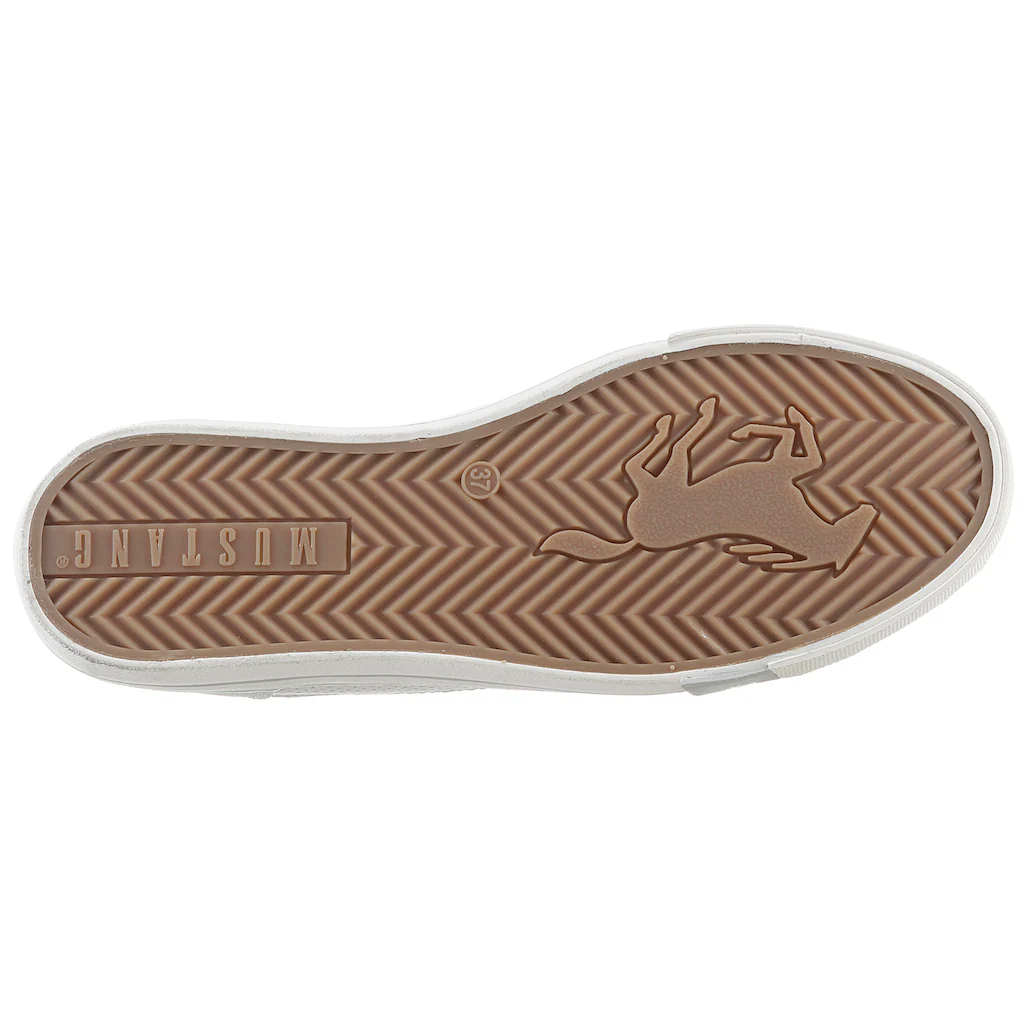 Mustang Shoes Sneaker mit Synthetikfersenfleck online kaufen Günstig kaufen