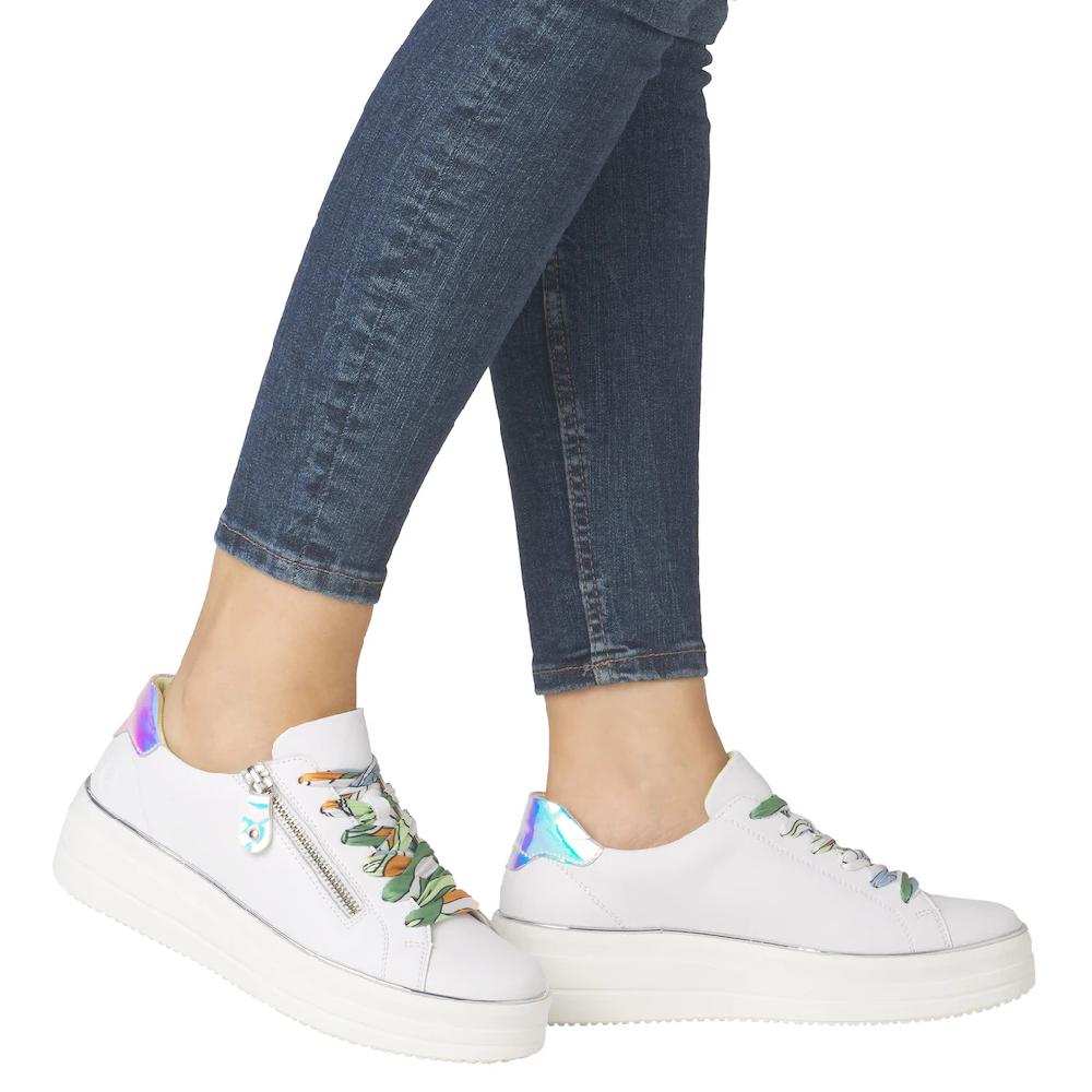 Remonte Plateausneaker Freizeitschuh Halbschuh Schnürschuh mit seitlichem Reißverschluss bestellen Online Shopping