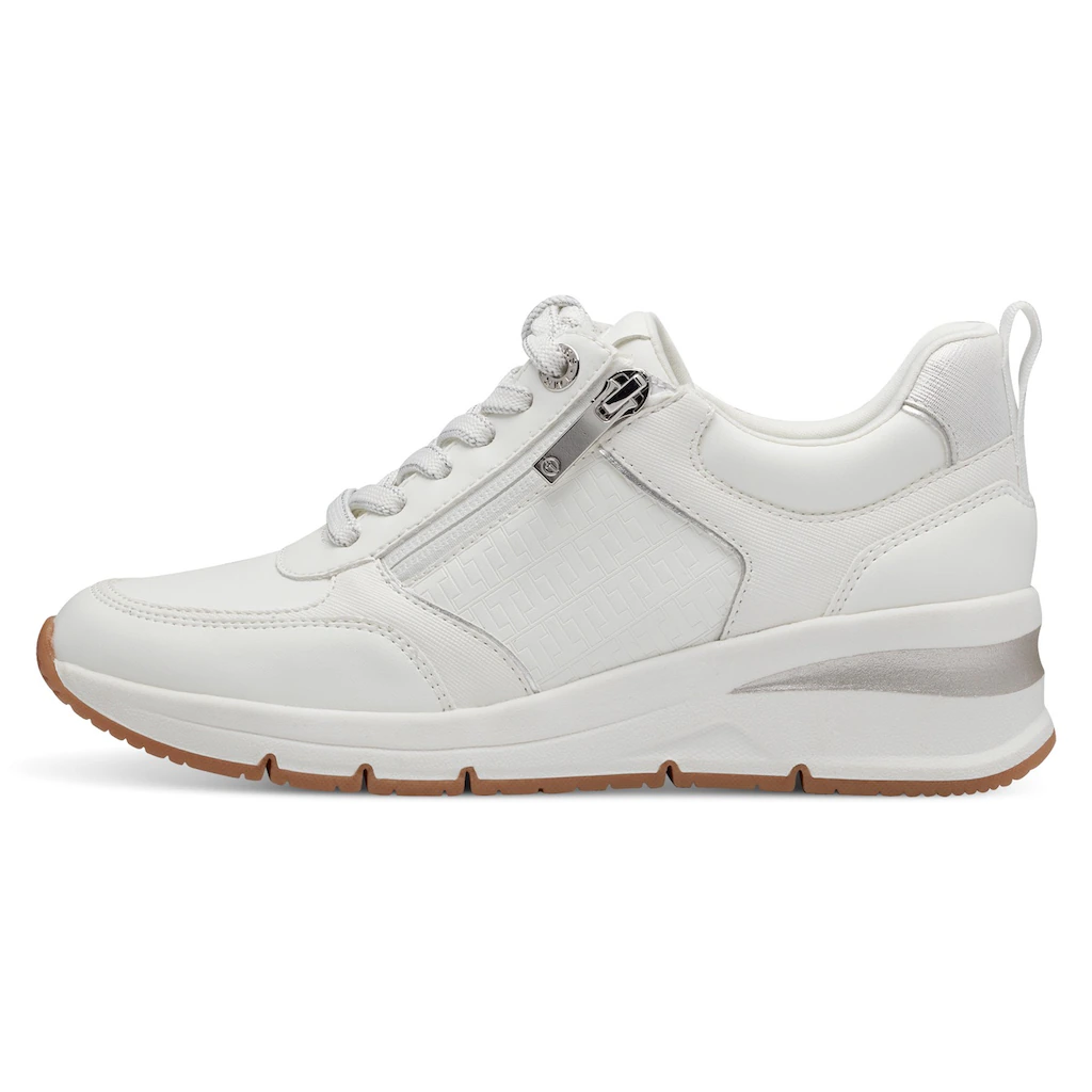Tamaris Keilsneaker Freizeitschuh Halbschuh Schnürschuh mit Außenreißverschluss online kaufen Black Friday