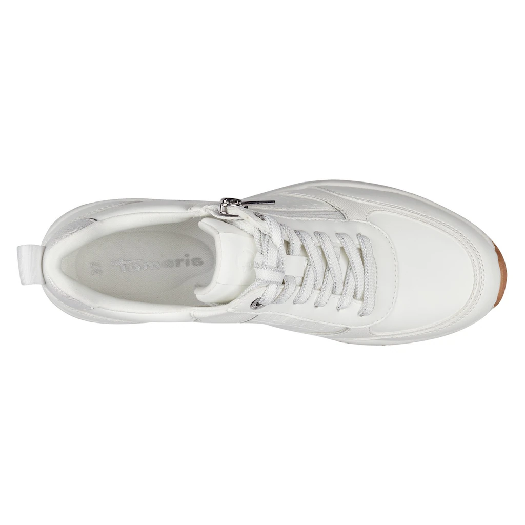 Tamaris Keilsneaker Freizeitschuh Halbschuh Schnürschuh mit Außenreißverschluss online kaufen Black Friday