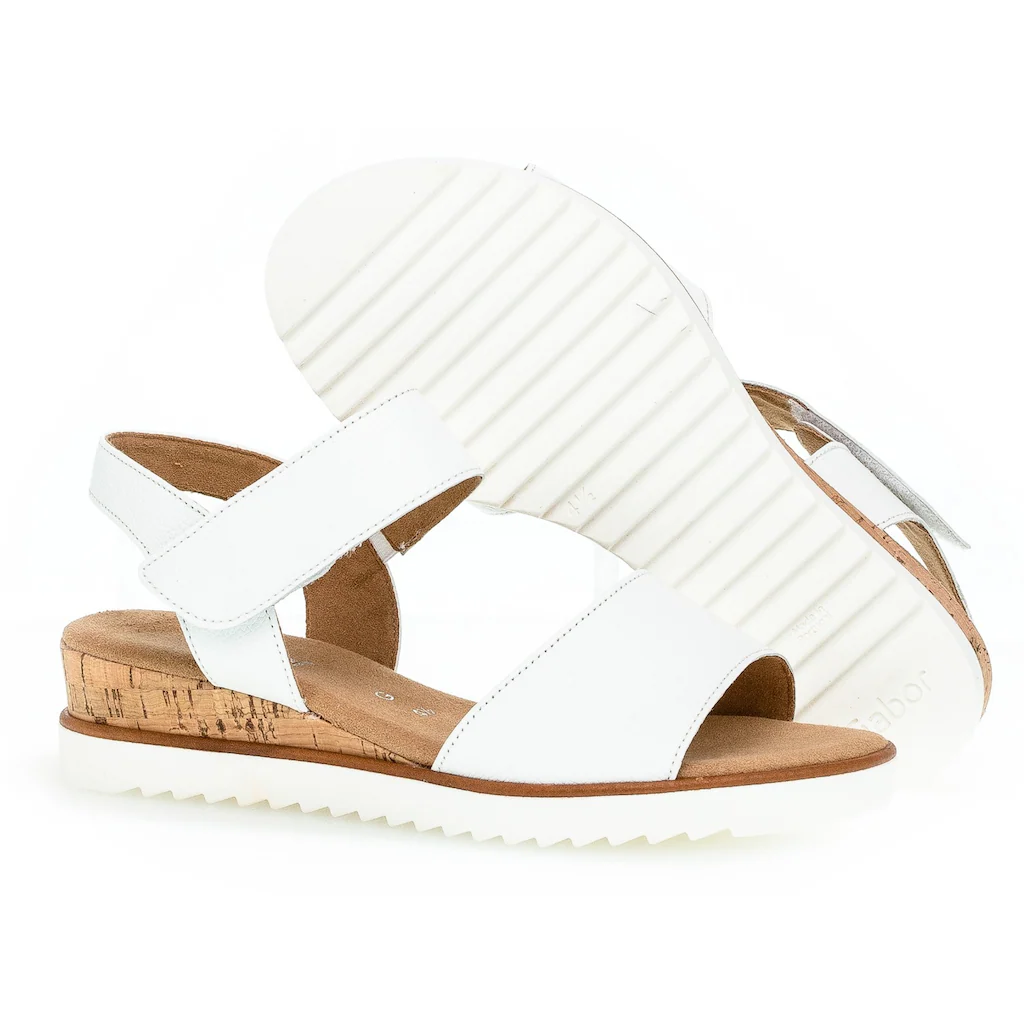 Gabor Sandalette »GENUA« Sommerschuh Sandale Keilabsatz mit Klettverschluss Weite G online kaufen Zeitlich begrenztes Angebot