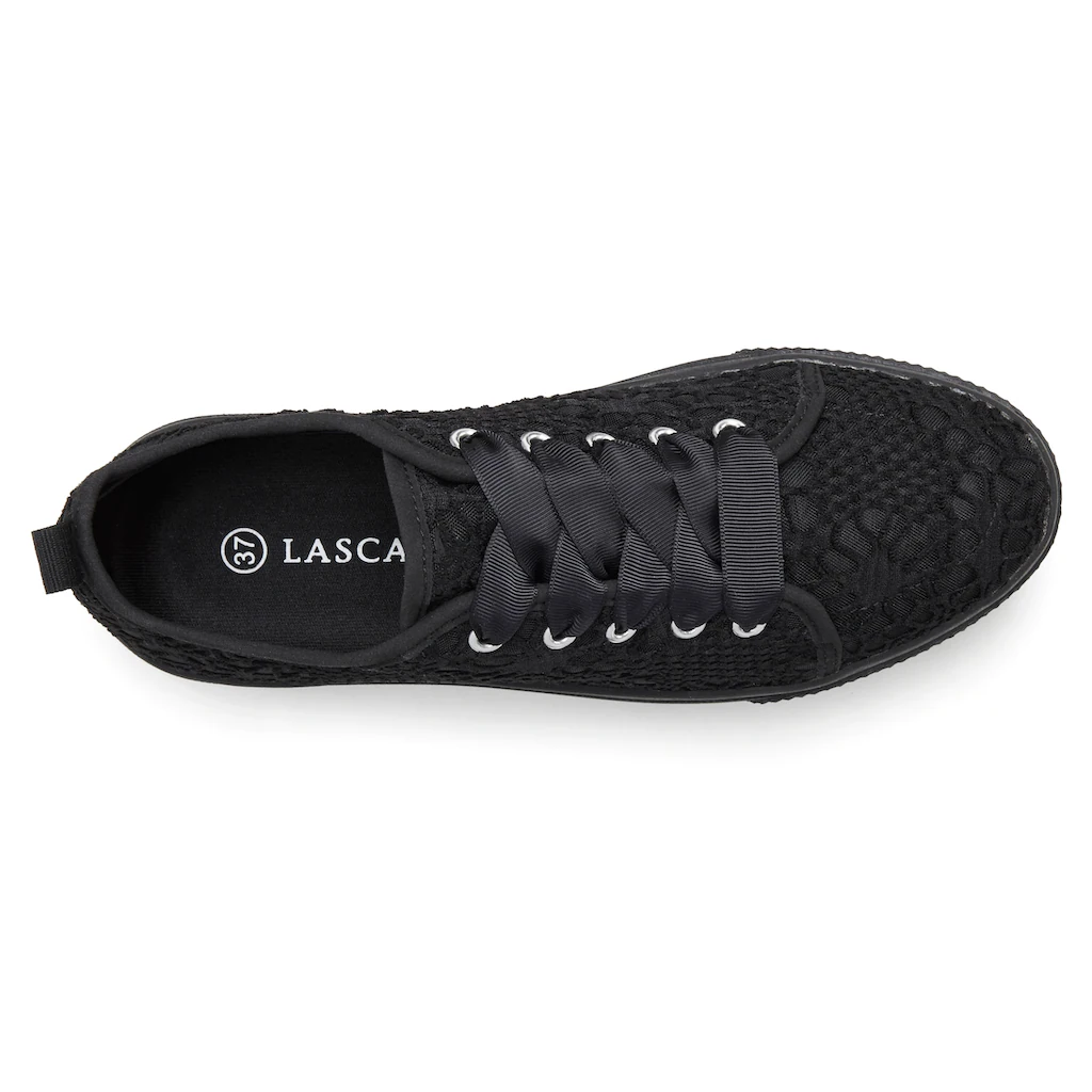 LASCANA Sneaker mit leichter Plateausohle und Spitze Schnürhalbschuhe Freizeitschuhe Bis zu 55% Rabatt
