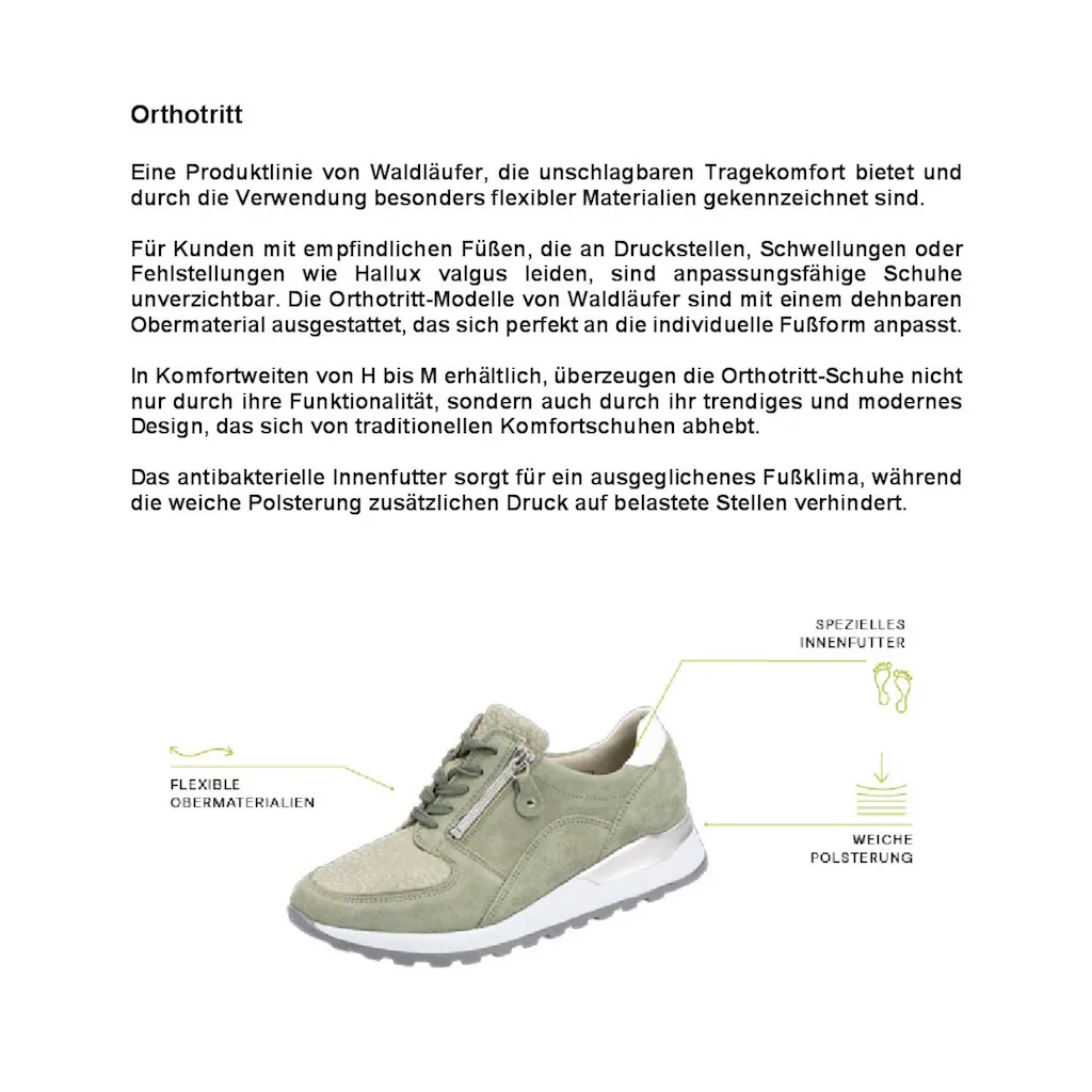 Waldläufer Keilsneaker »HIROKO« G-Weite Orthotritt-Ausstattung Freizeitschuh Halbschuh Schnürschuh online kaufen Clearance-Verkauf