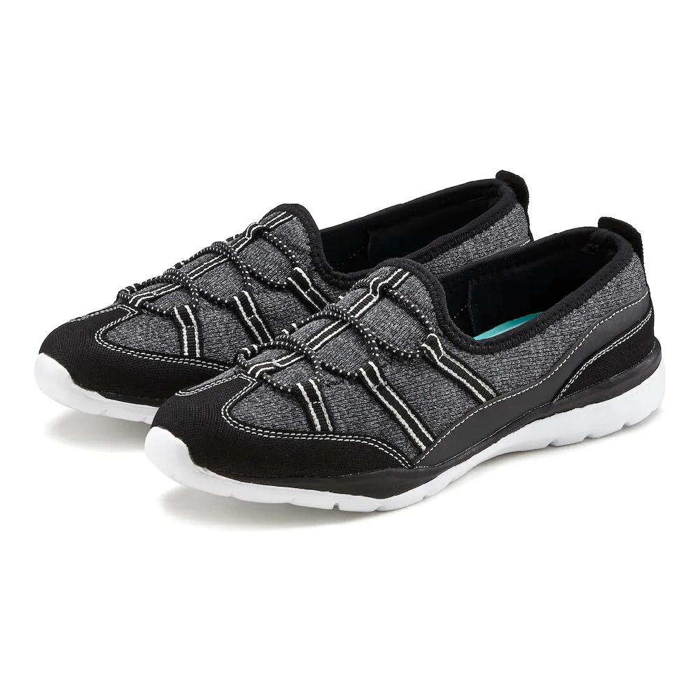 LASCANA Sneaker »Slip-On-Sneaker « im sportiven Look Halbschuh Freizeitschuh Slipper VEGAN ▷ für Black Friday Preise