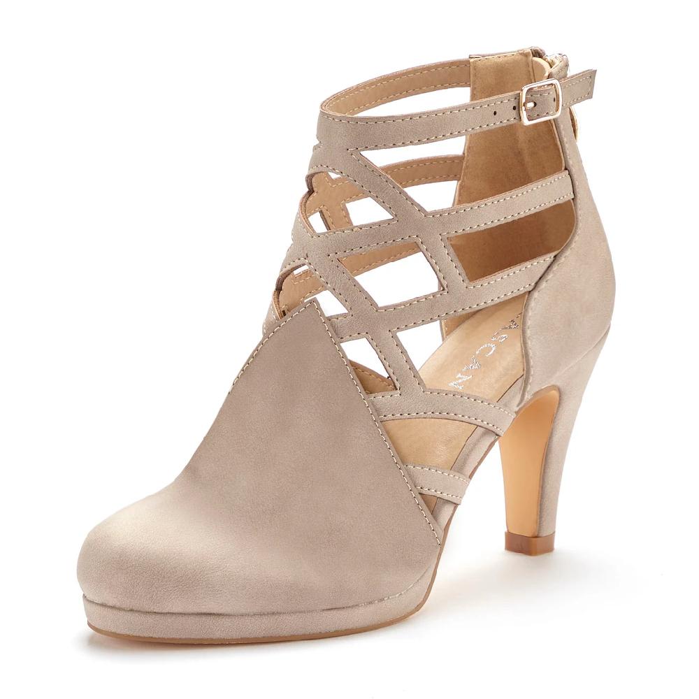 LASCANA Stiefelette Stiefel Boots mit Cut-Outs VEGAN Blitzverkäufe