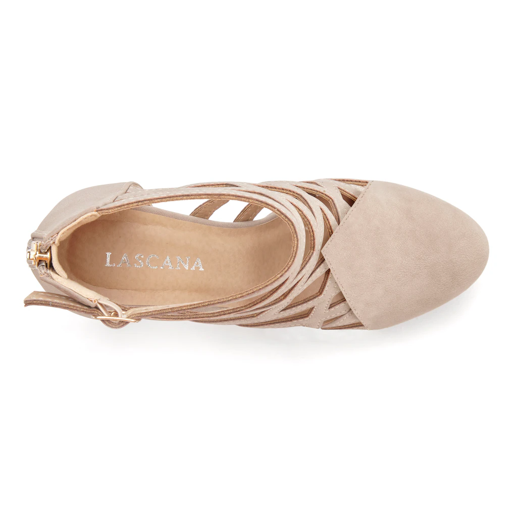 LASCANA Stiefelette Stiefel Boots mit Cut-Outs VEGAN Blitzverkäufe