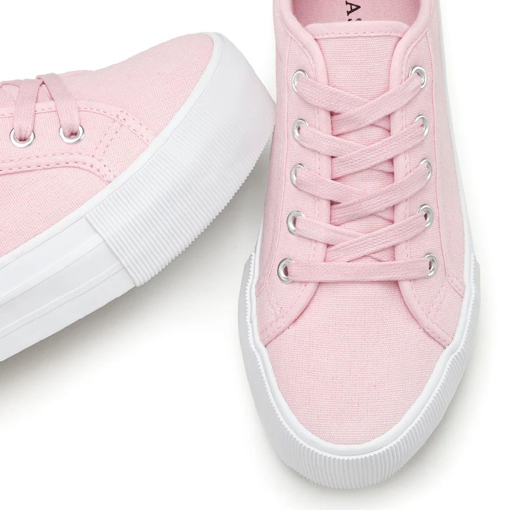 LASCANA Sneaker Schnürhalbschuh Freizeitschuh aus Textil mit Plateausohle online kaufen Fabrikpreis