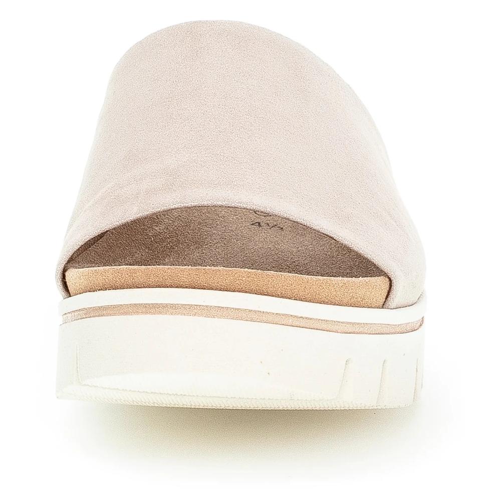 Gabor Pantolette Keilabsatz Sommerschuh Schlappen mit eingearbeitetem Gummizug online kaufen Muttertagsangebot