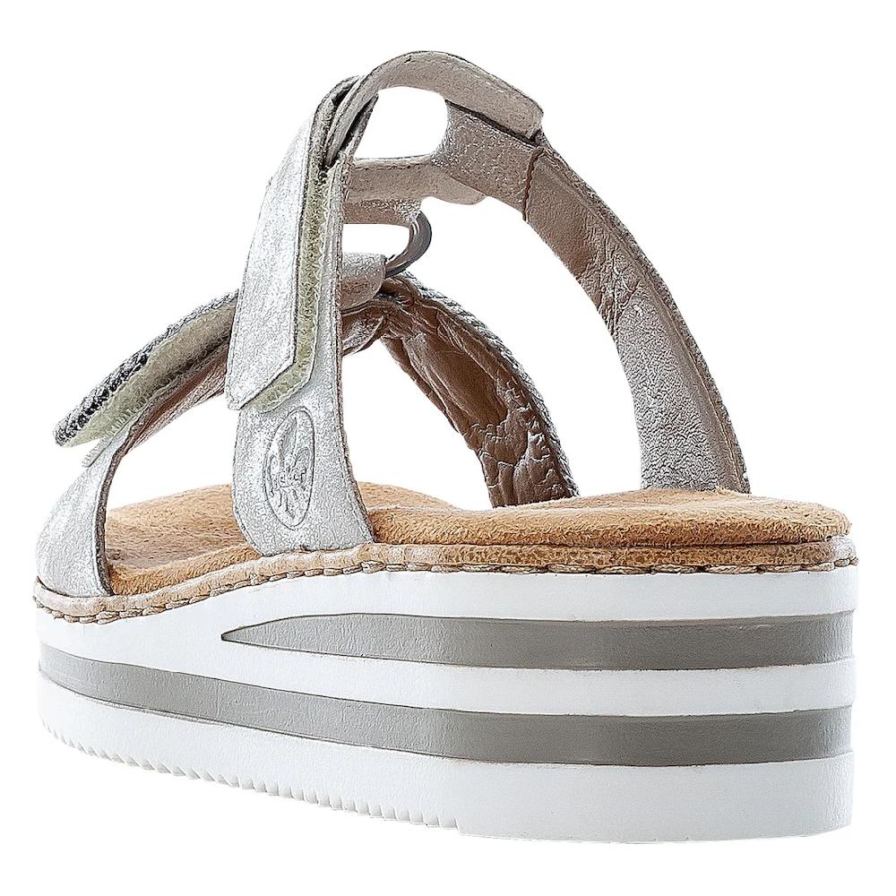 Rieker Pantolette Keilabsatz Sommerschuh Schlappen für den Sommer online kaufen Vatertagsangebot
