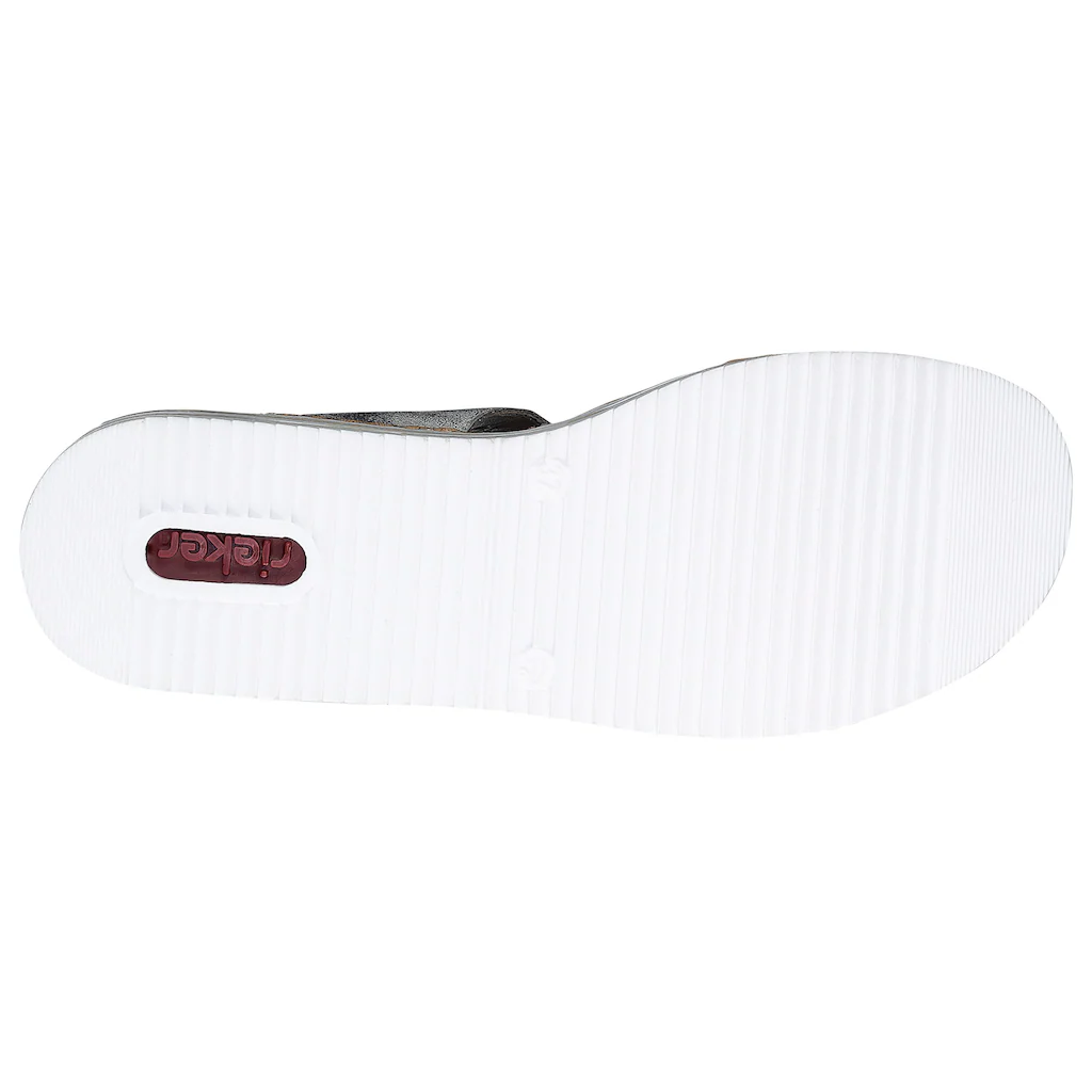 Rieker Pantolette Keilabsatz Sommerschuh Schlappen für den Sommer online kaufen Vatertagsangebot