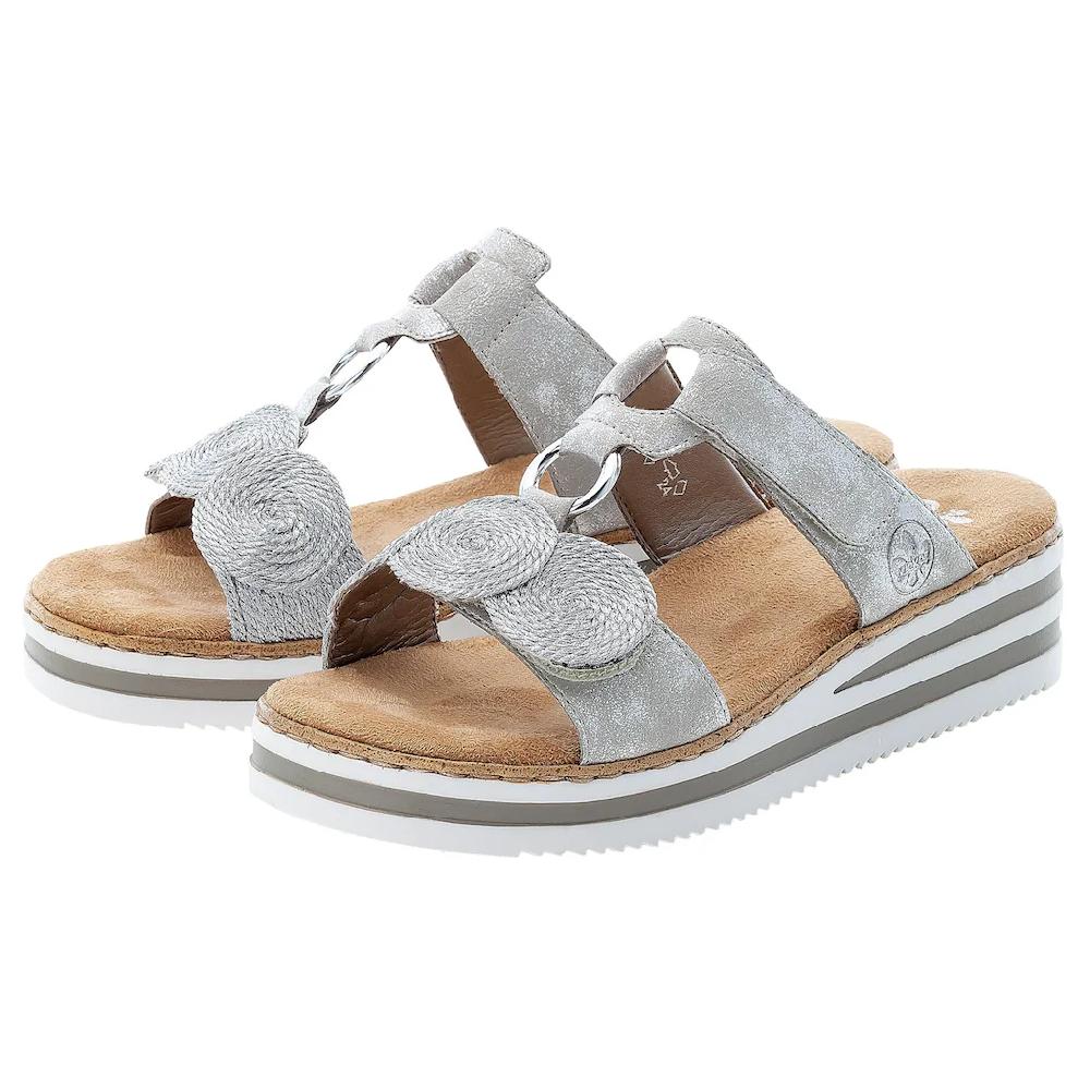 Rieker Pantolette Keilabsatz Sommerschuh Schlappen für den Sommer online kaufen Vatertagsangebot