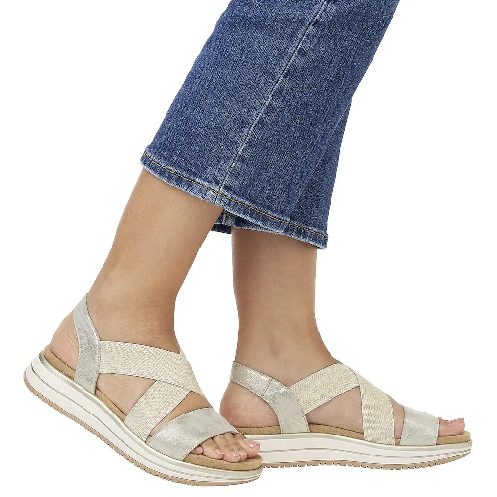 Remonte Riemchensandale Sommerschuh Sandalette Keilabsatz mit praktischem Gummizug online kaufen Online Outlet