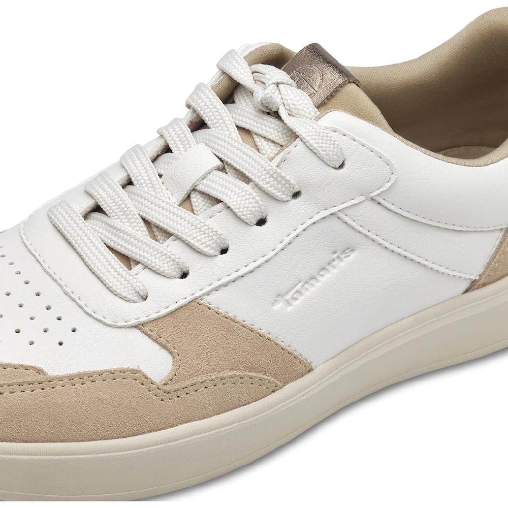 Tamaris Plateausneaker Freizeitschuh Halbschuh Schnürschuh mit Kontrastbesätzen kaufen Räumungsverkauf