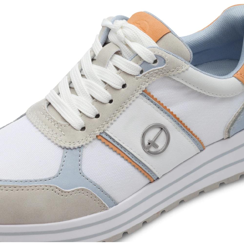 Tamaris Plateausneaker Freizeitschuh Halbschuh Schnürschuh mit farbigen Besätzen online bestellen 50% Rabatt für begrenzte Zeit