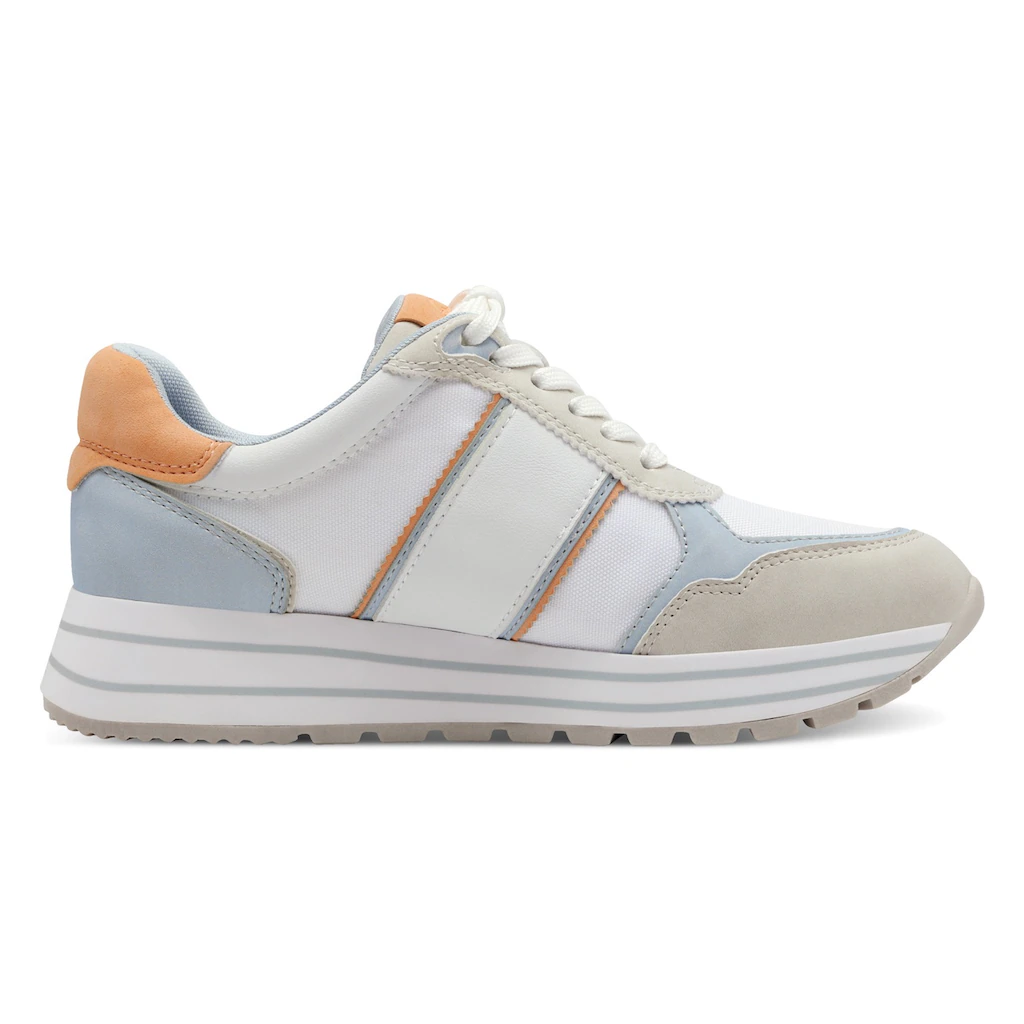 Tamaris Plateausneaker Freizeitschuh Halbschuh Schnürschuh mit farbigen Besätzen online bestellen 50% Rabatt für begrenzte Zeit