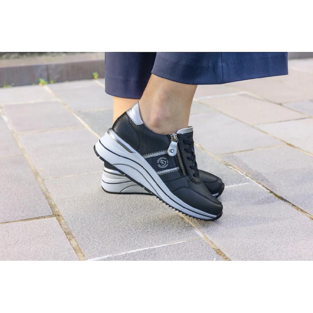 Remonte Keilsneaker Freizeitschuh Halbschuh Schnürschuh mit Metallic-Kontrastbesätzen kaufen Online