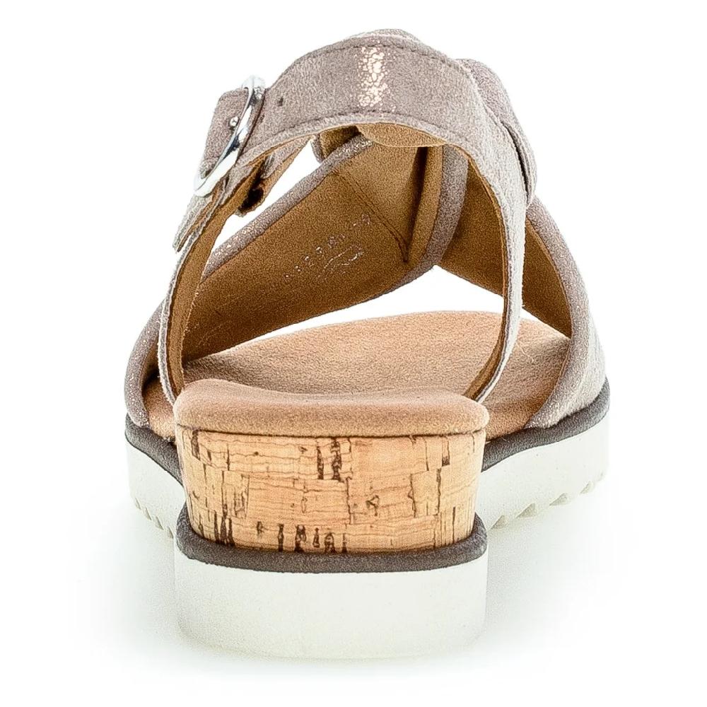 Gabor Keilsandalette »GENUA« Sommerschuh Sandale Keilabsatz mit Metallic-Effekt online bestellen Verkauf