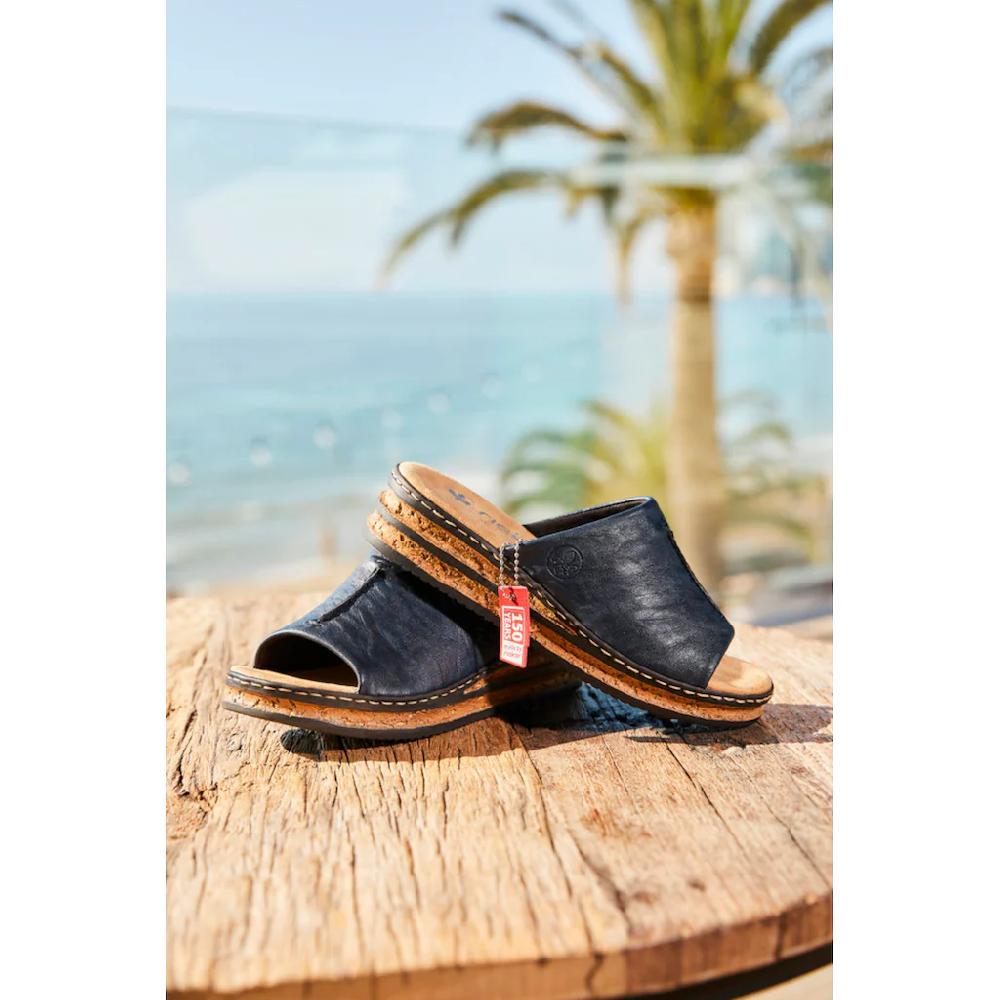 Rieker Pantolette Keilabsatz Sommerschuh 150 Jahre RIEKER Jubiläumsartikel kaufen Blitzverkäufe