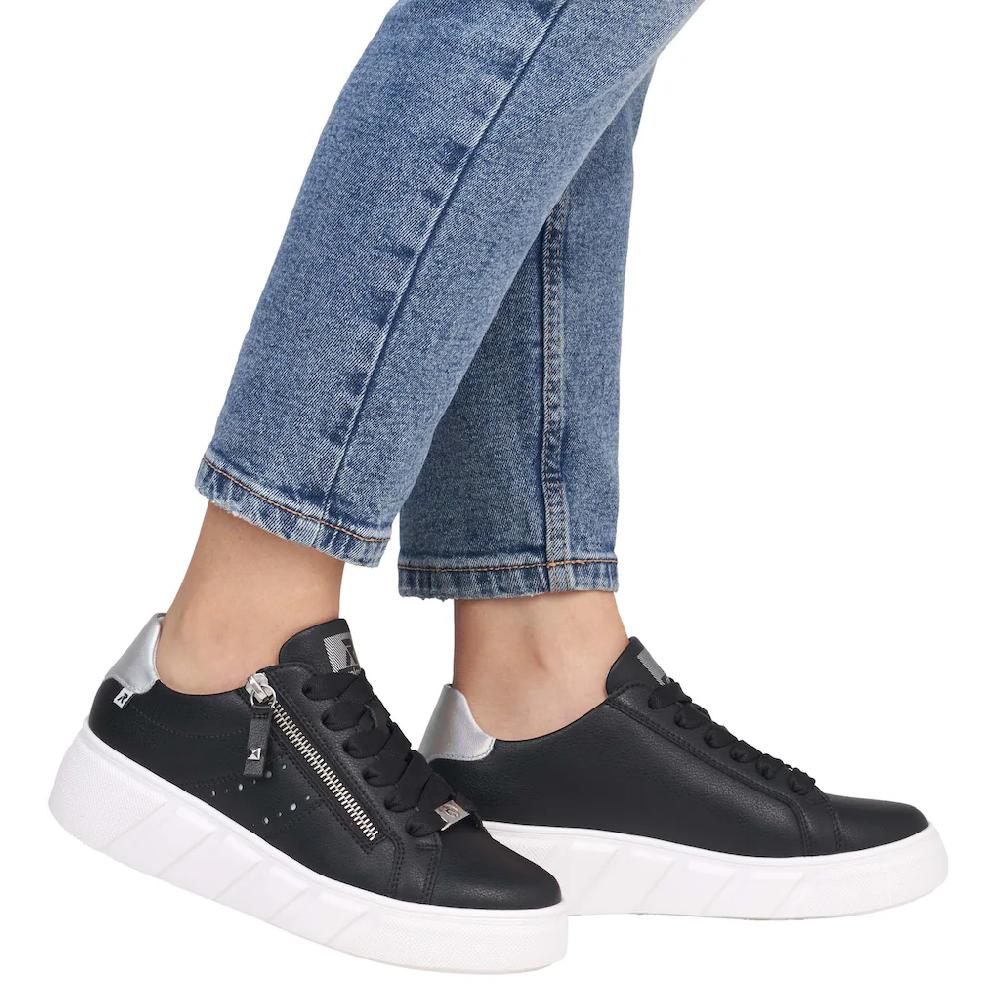 RIEKER Sport Plateausneaker Freizeitschuh Halbschuh Schnürschuh mit seitlicher Perforation kaufen Limitierter Zeitrabatt