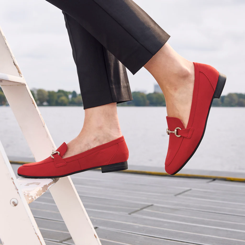 MARCO TOZZI Slipper Blockabsatz Loafer Businessschuh mit Schmuckspange ▷ für Fabrik Onlineshop