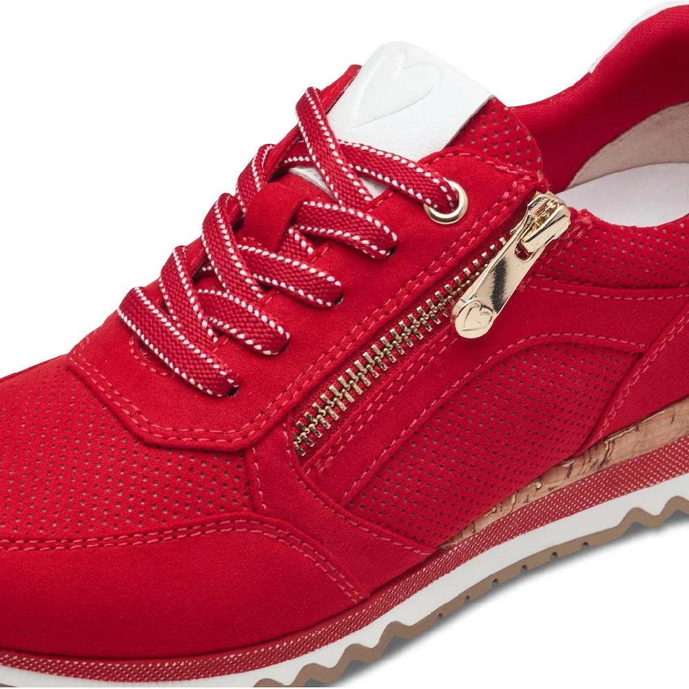 MARCO TOZZI Keilsneaker Freizeitschuh Halbschuh Schnürschuh in veganer Verarbeitung ▷ für Online Shopping