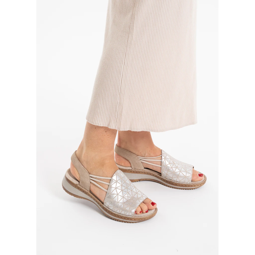 Ara Riemchensandale »HAWAII« Sommerschuh Sandalette Keilabsatz mit Stretch-Bänder G-Weite ▷ für Wochenangebot