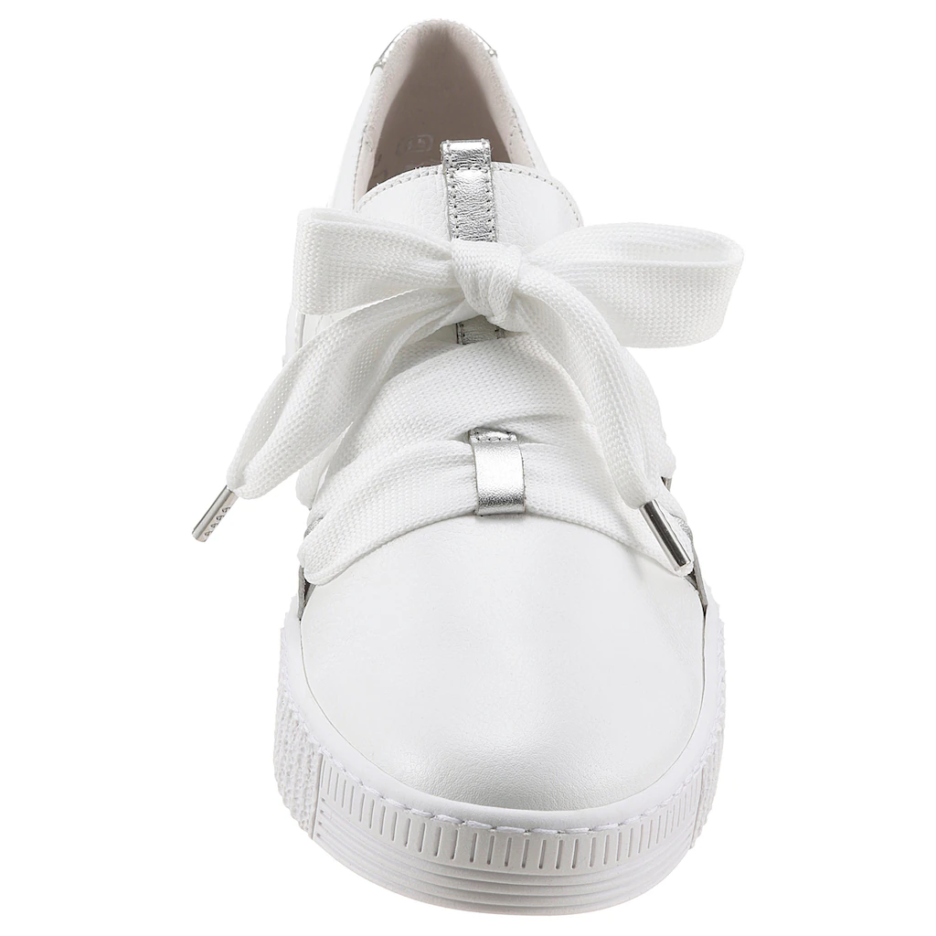 Gabor Slip-On Sneaker Schnürschuh Halbschuh Slipper mit aufgesetzter Zierschnürung Letzte 2 Tage