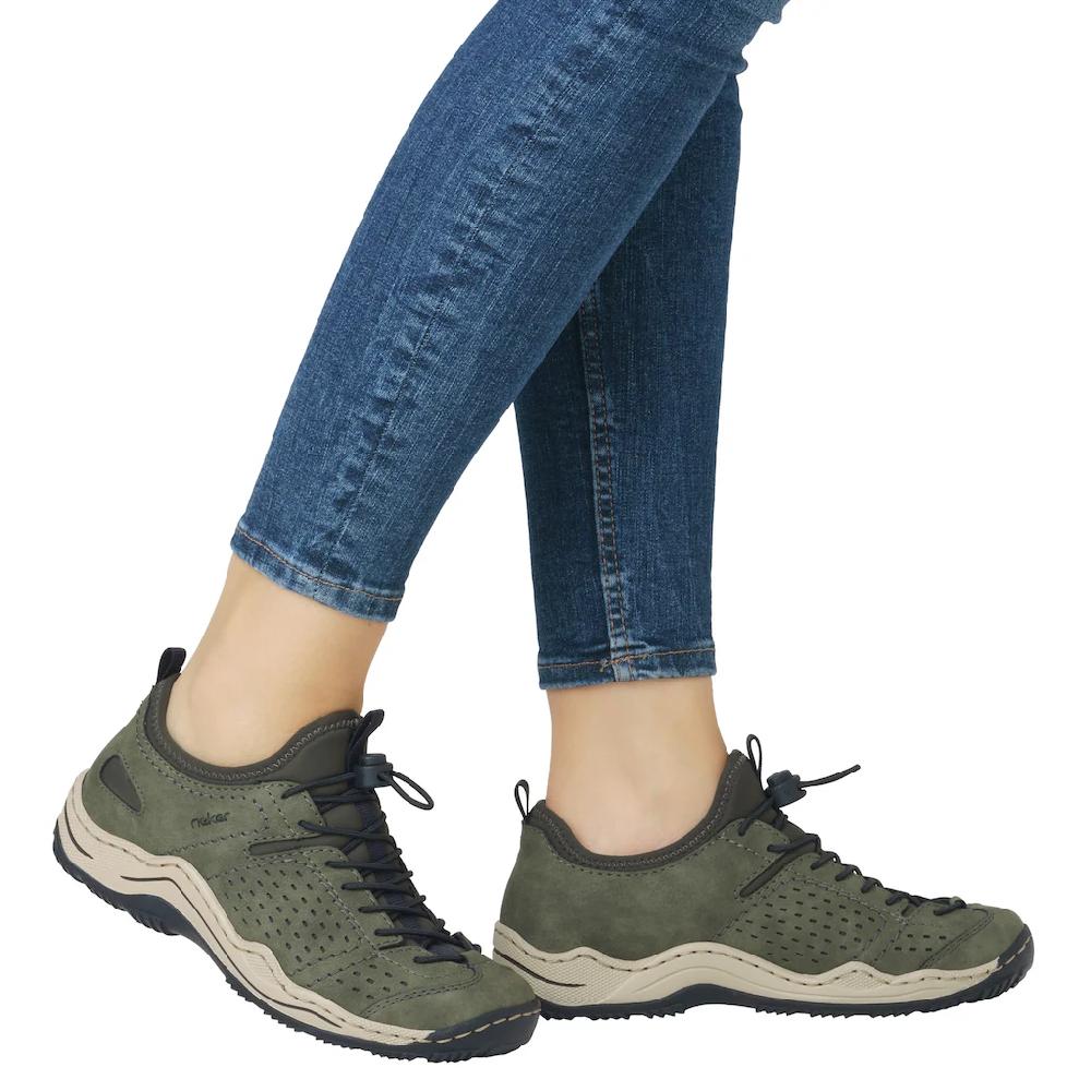 Rieker Slip-On Sneaker Schlupfschuh Freizeitsneaker Halbschuh mit markanter Laufsohle ▷ für Bis zu 65% Rabatt