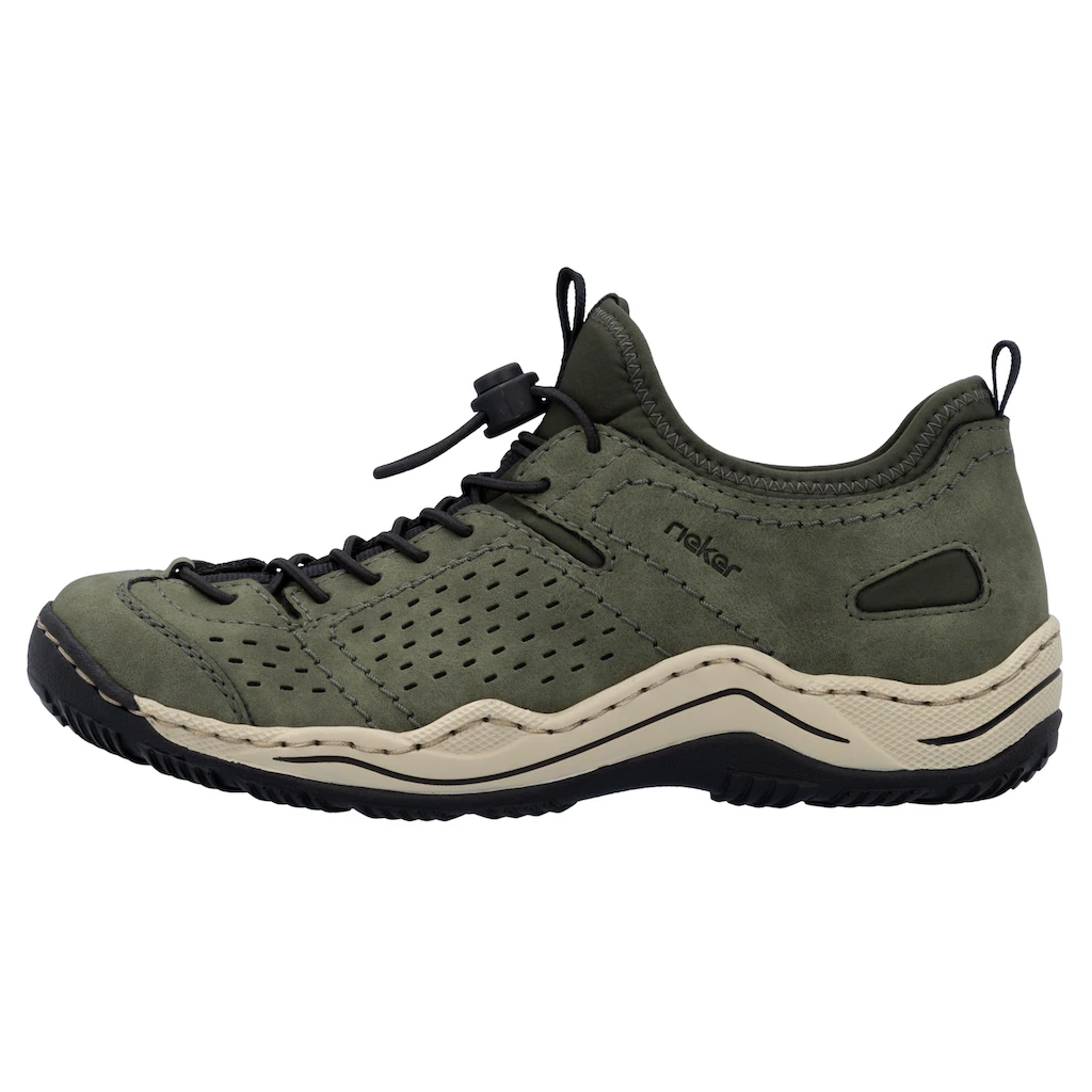 Rieker Slip-On Sneaker Schlupfschuh Freizeitsneaker Halbschuh mit markanter Laufsohle ▷ für Bis zu 65% Rabatt
